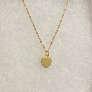 Gold Heart Pendant Necklace
